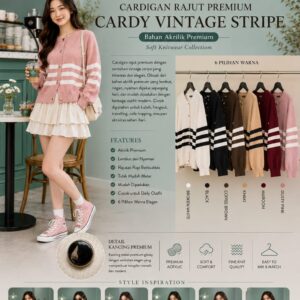 CARDIGAN VINTAGE STRIPE