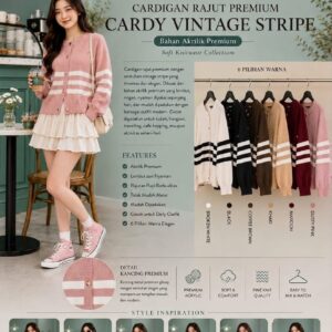 CARDIGAN VINTAGE STRIPE