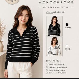 CARDIGAN MONOCHROME STRIPE